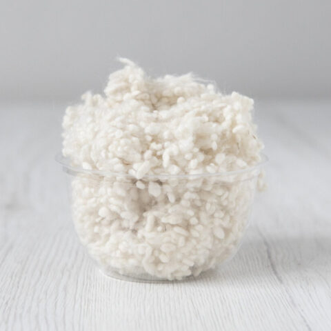wool nepps Natural White