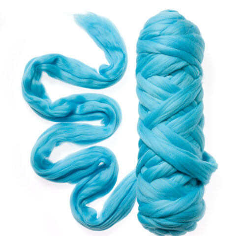 60 Turquoise merino wool