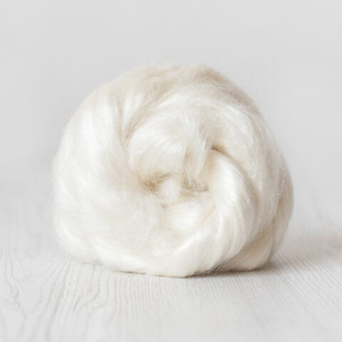 Tussah silk | Шелк тусса White